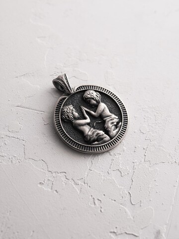 Pendentif 'BLIŹNIĘTA' REYTEL en argent : devant