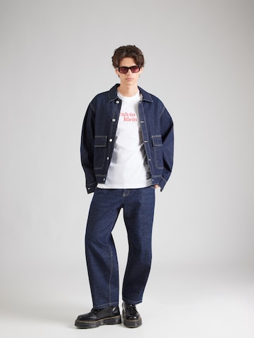 Calvin Klein Jeansregular Majica - bijela boja