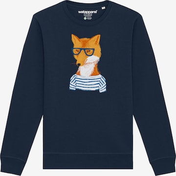 Sweat-shirt 'Fuchs' Watapparel en bleu : devant