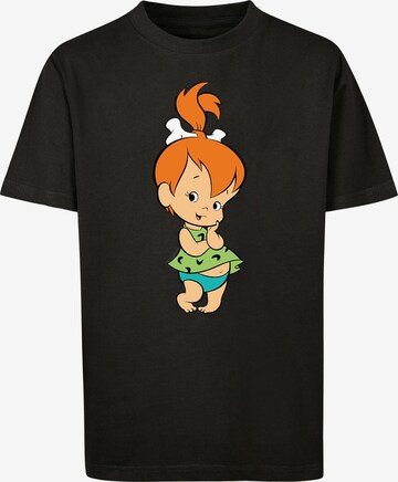 F4NT4STIC Shirt 'The Flintstones Pebbles Feuerstein' in Schwarz: predná strana
