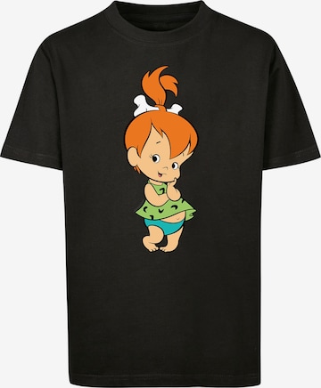 T-Shirt 'The Flintstones Pebbles Feuerstein' F4NT4STIC en noir : devant