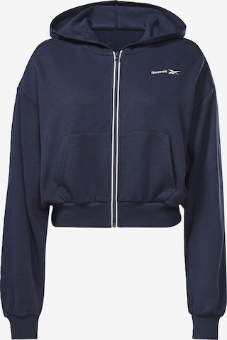 Reebok Sportsweatjacke in Blau: predná strana