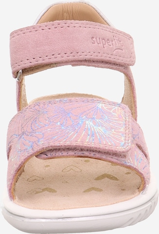 SUPERFIT Sandały 'Sparkle' w kolorze różowy