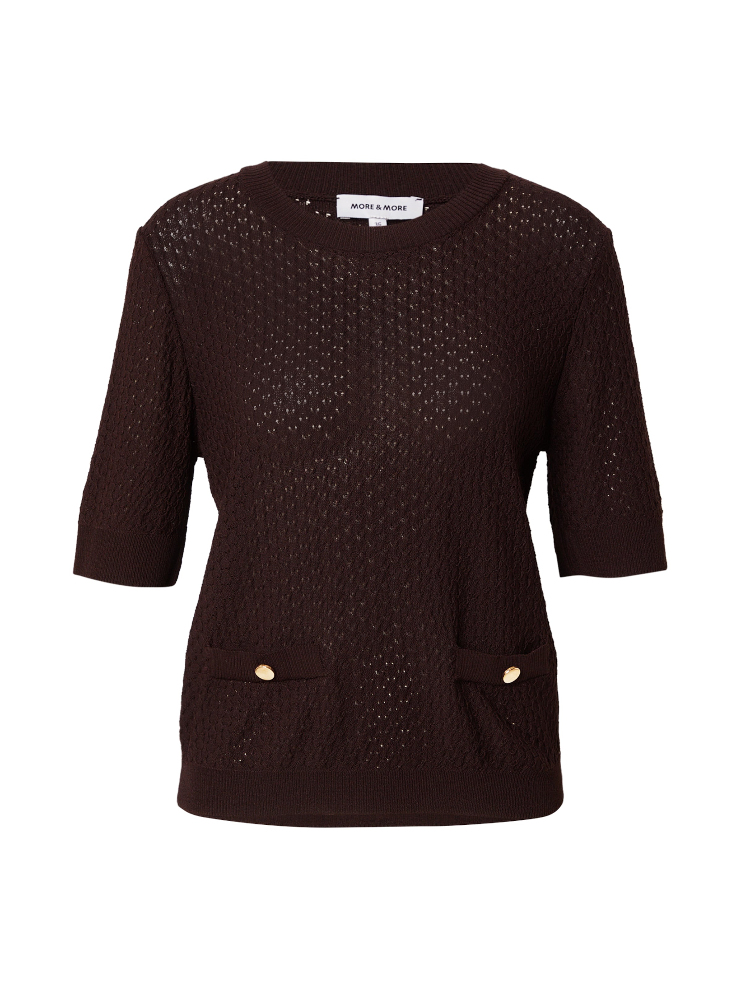 MORE & MORE Pullover in Braun: Vorderseite