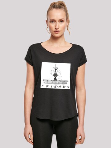 T-shirt 'Friends TV Serie Fountain Sketch' F4NT4STIC en noir : devant