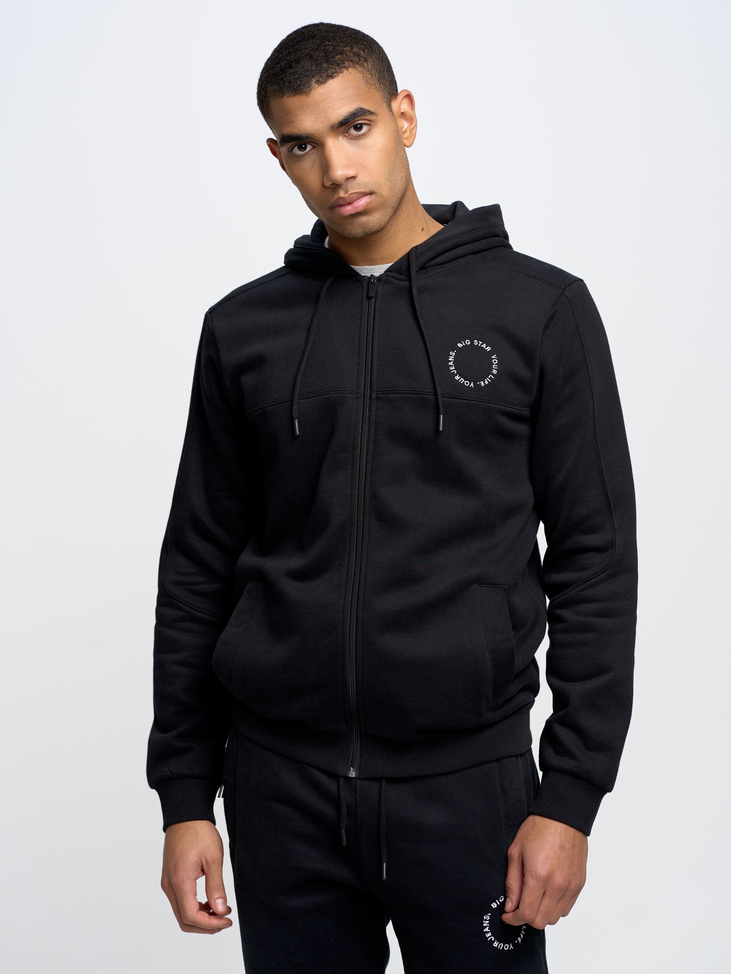 BIG STAR Sweatshirt AJRON in Schwarz ABOUT YOU