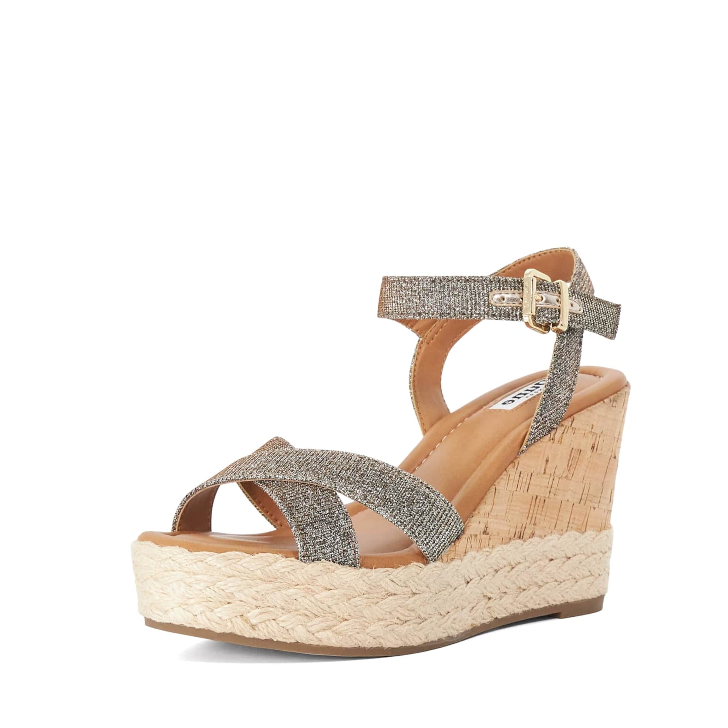 Dune LONDON Sandale 'Kindest' in Bronze: Vorderseite