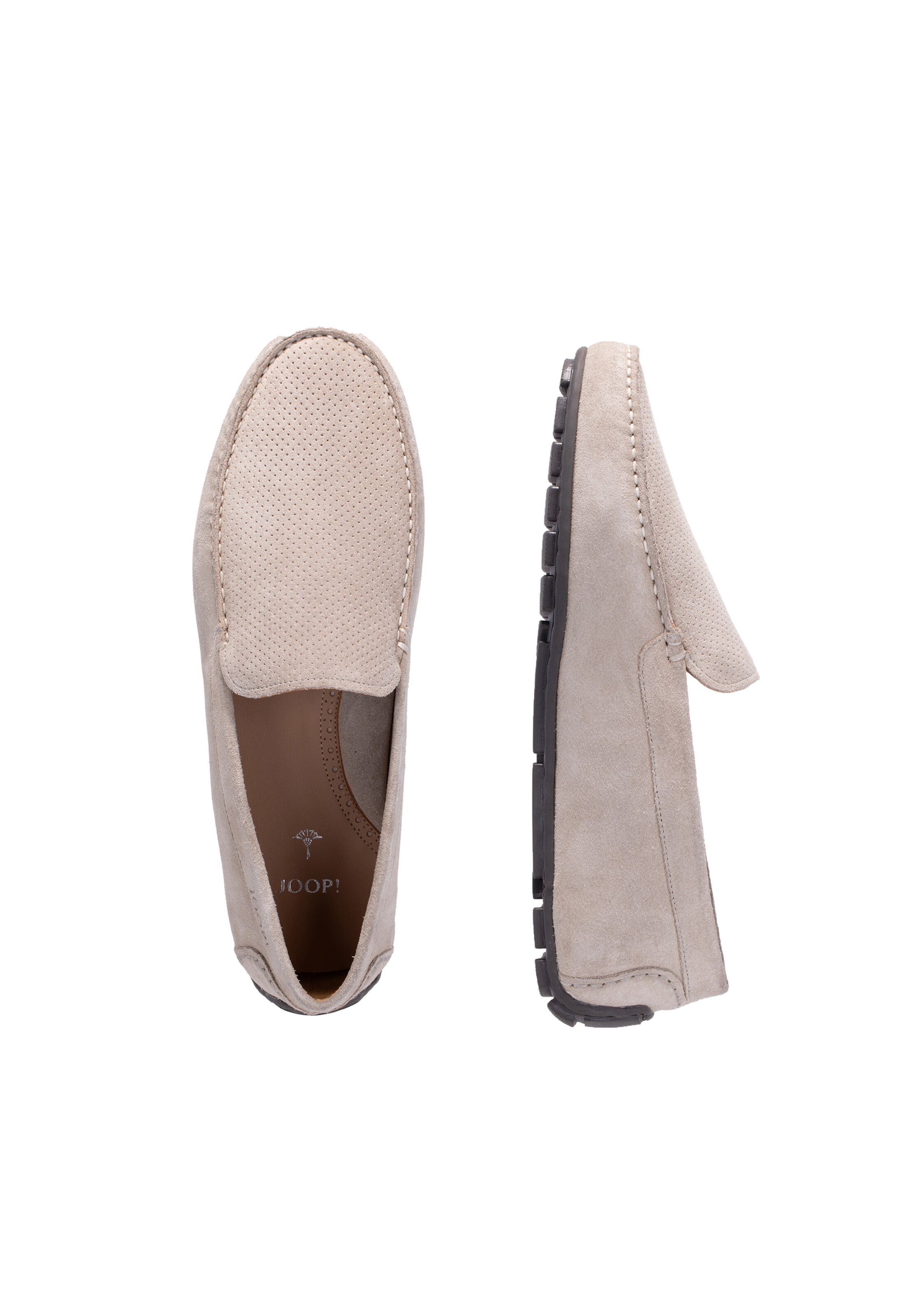 JOOP! Moccasin 'Velo Stampa Terras' in Beige