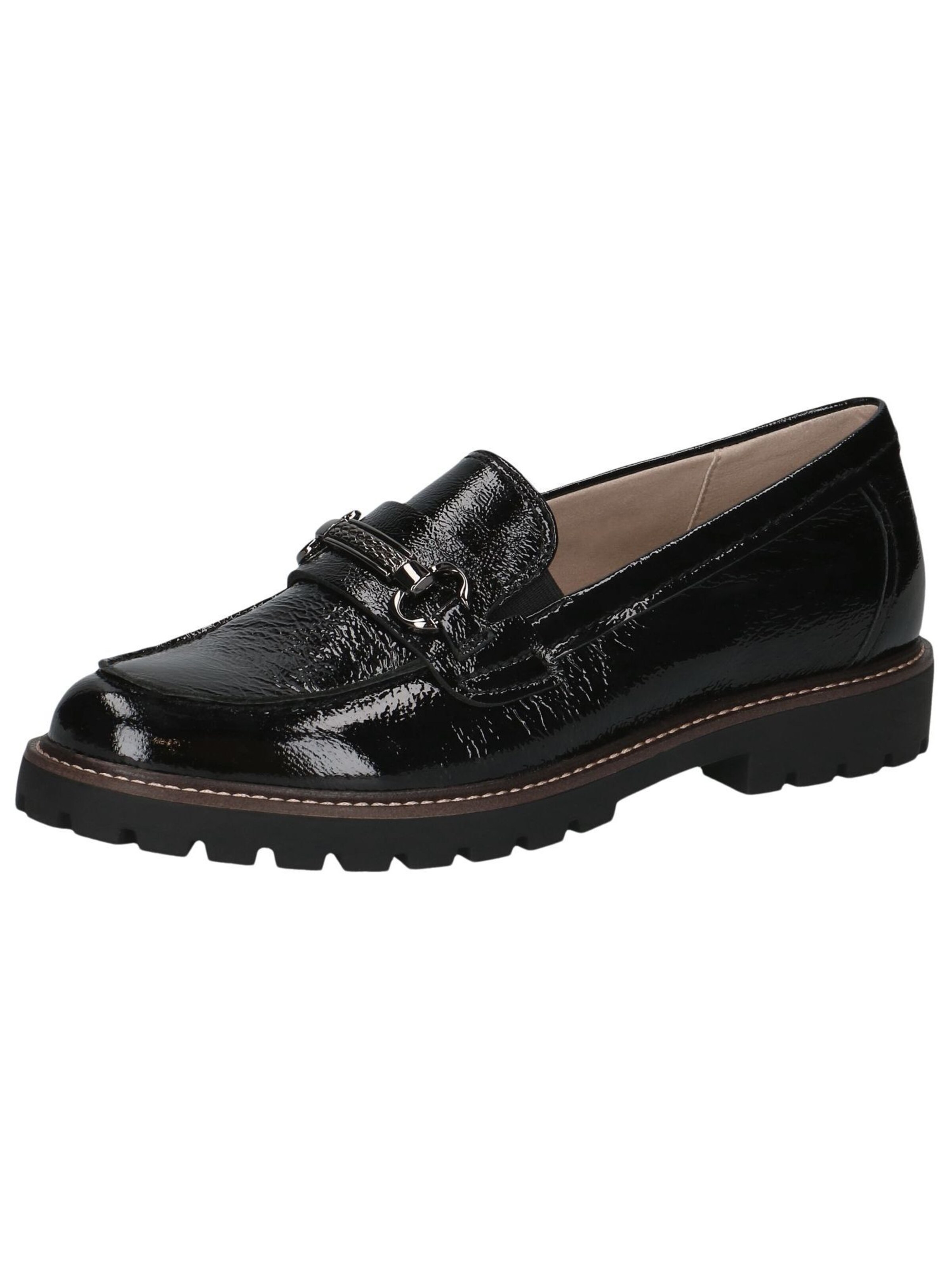 CAPRICE Classic Flats in Black: front