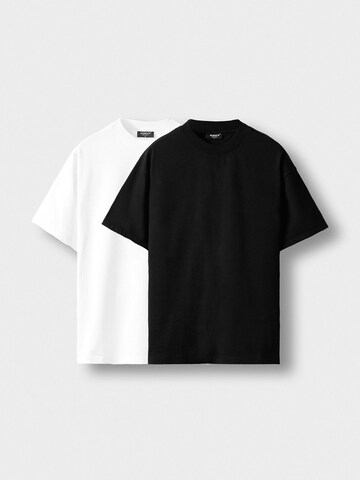 Burocs Shirt '2 PACK Regular' in Schwarz: Vorderseite