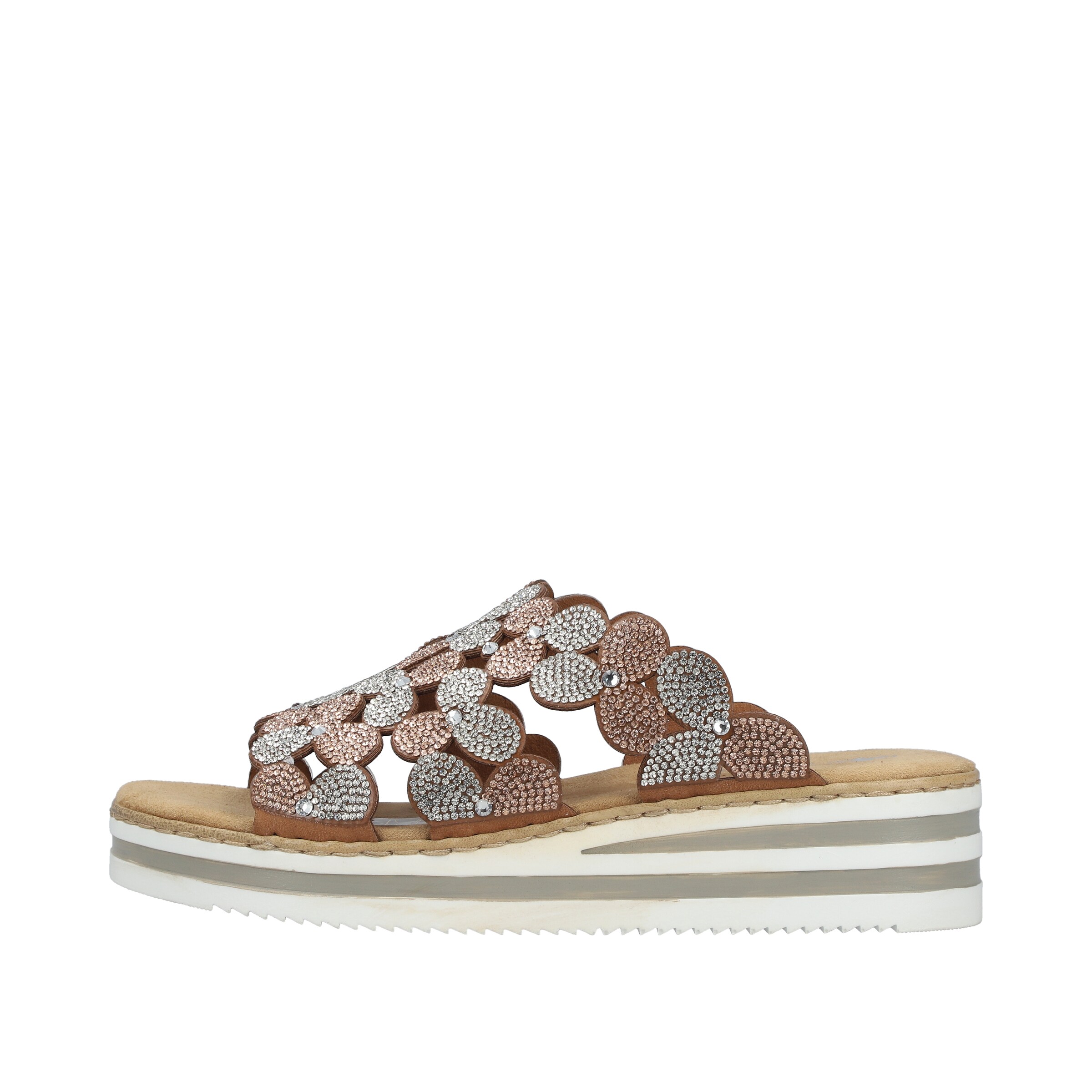 Rieker Pantolette 'V02R8' in Silber