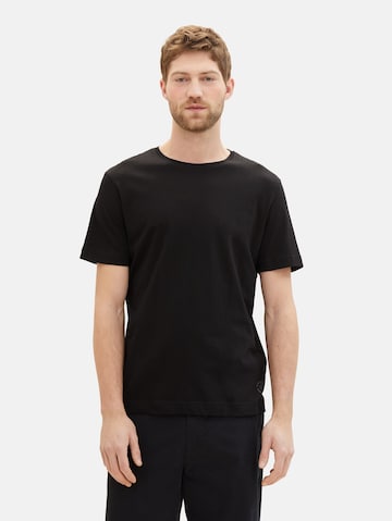 T-Shirt TOM TAILOR en noir : devant