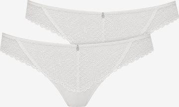VIANIA Thong 'Leni' in White: front