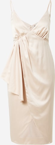 Robe de cocktail 'ALIYA' TFNC en beige : devant
