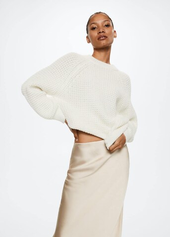 MANGO Sweater 'Cleo' in White: front