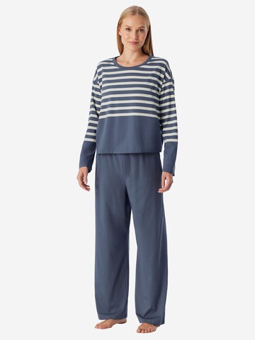 Pyjama ' Casual Nightwear ' SCHIESSER en bleu : devant