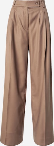 ruda ARMEDANGELS Plačios klešnės Klostuotos kelnės 'KAAYUA': priekis