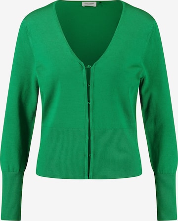 GERRY WEBER Gebreid vest in Groen: voorkant