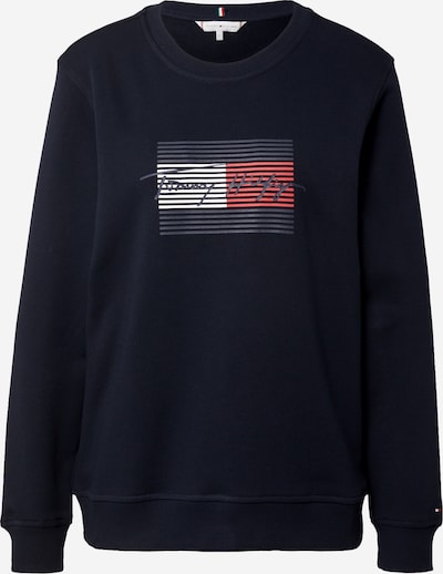 TOMMY HILFIGER Sweatshirt in dunkelblau / rot / weiß, Produktansicht