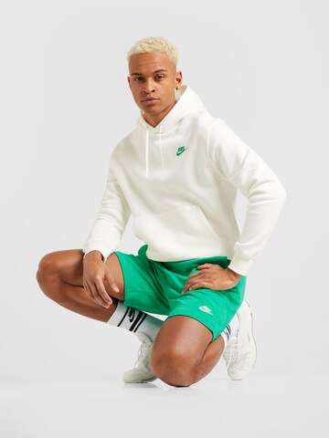 Nike Sportswear Μπλούζα φούτερ 'Club Fleece' σε λευκό