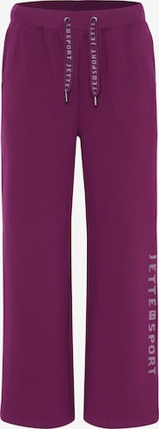 Jette Sport Loosefit Hose in Lila: predná strana