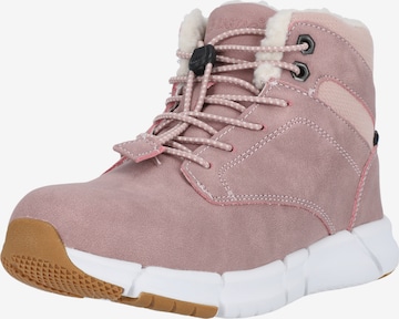 ZigZag Snow Boots 'Pumien' in Pink: front