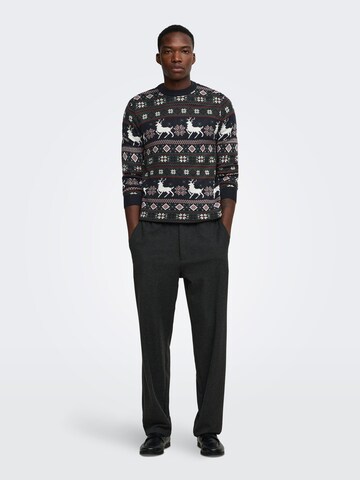 Only & Sons Trui 'ONSX-Mas' in Gemengde kleuren