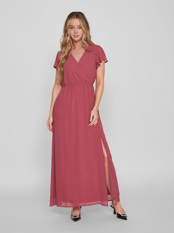 VILA Společenské šaty – pink: přední strana