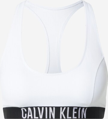 Calvin Klein Swimwear Μπουστάκι Τοπ μπικίνι σε λευκό: μπροστά