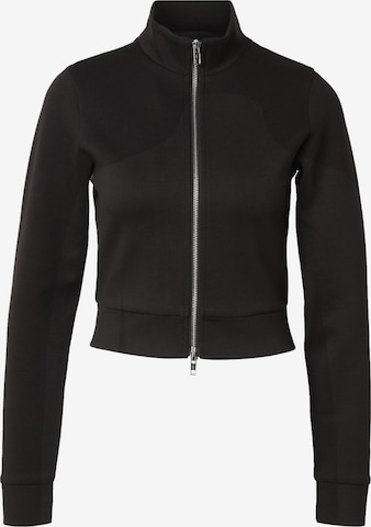 Urban Classics - Sudadera con cremallera en negro: frente