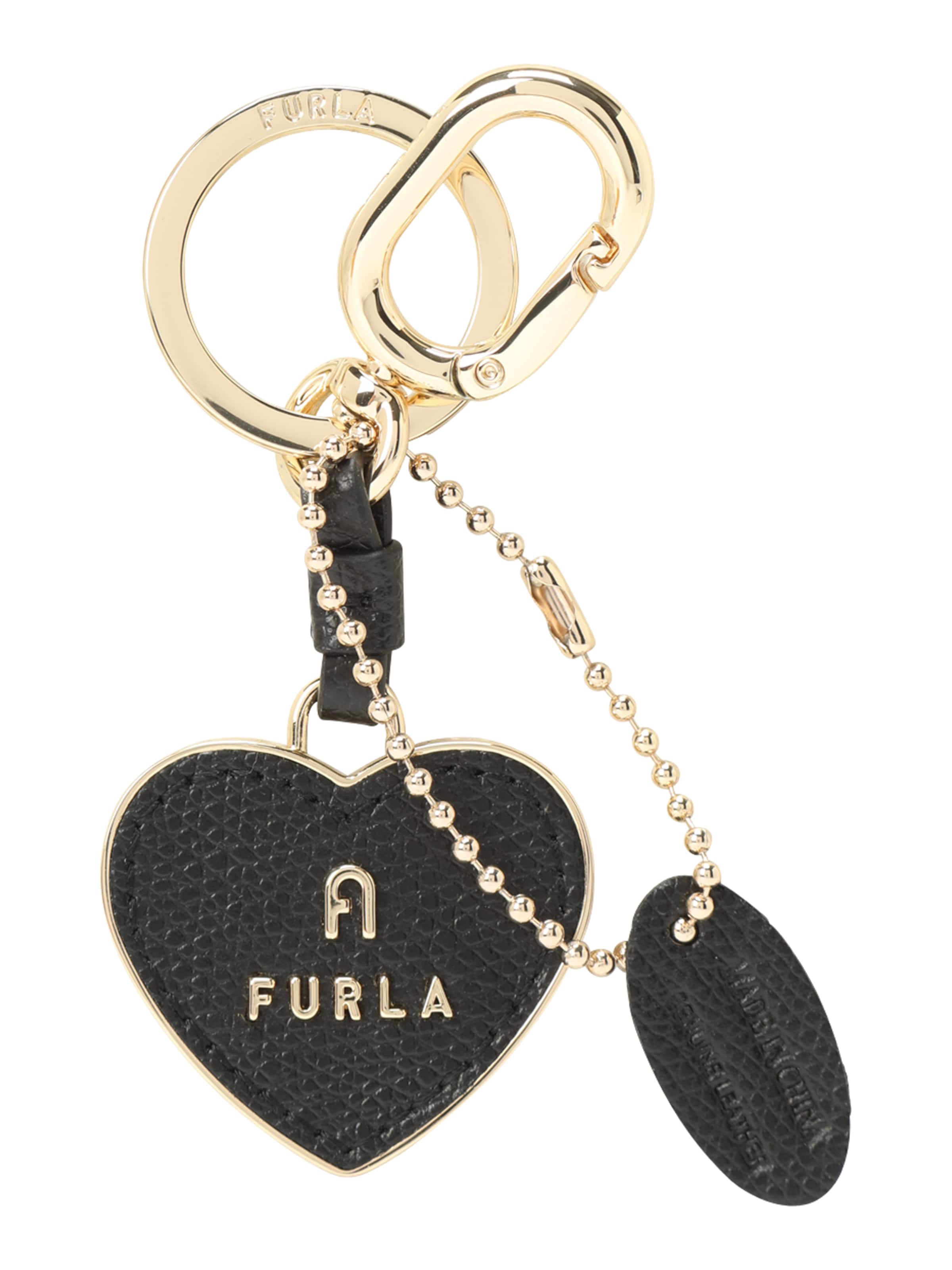 Portachiavi 'CAMELIA' di FURLA in nero: frontale