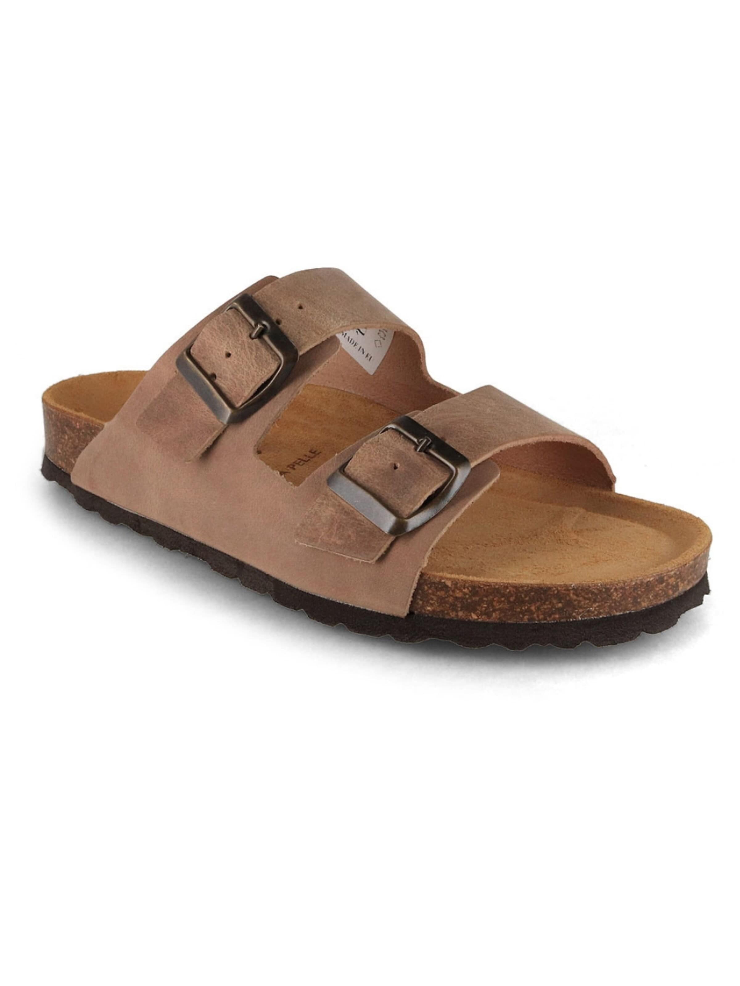 Tuffeln Sandale‌‌ in Beige: Vorderseite