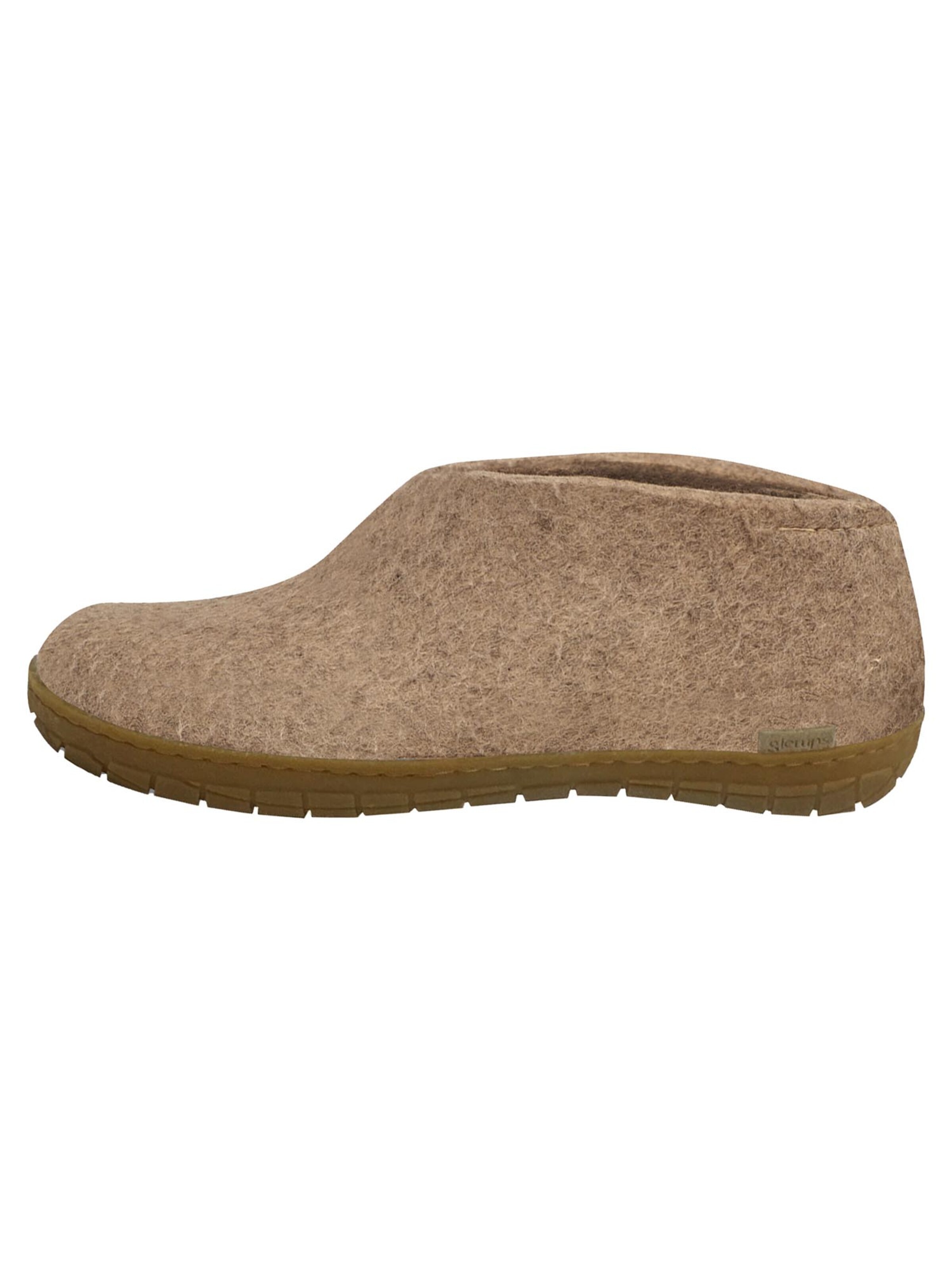 Glerups Huisschoenen 'Kautschuksohle' in Beige: voorkant