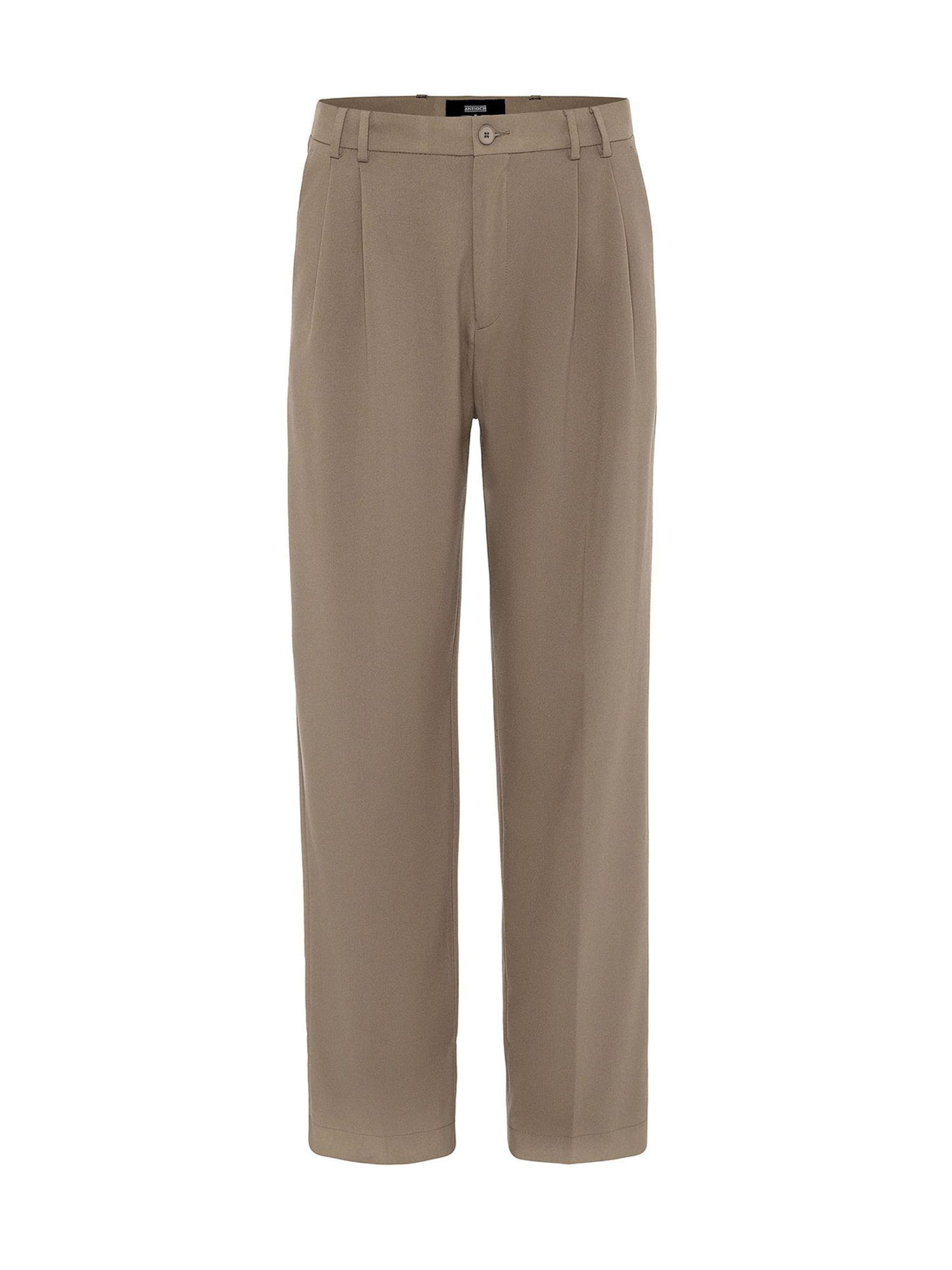 Loosefit Pantalon à pince Antioch en marron : devant