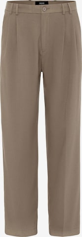 AntiochLoosefit Hlače s naborima - smeđa boja: prednji dio