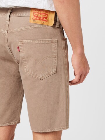 Slimfit Jeans '501 Original Shorts' di LEVI'S ® in marrone