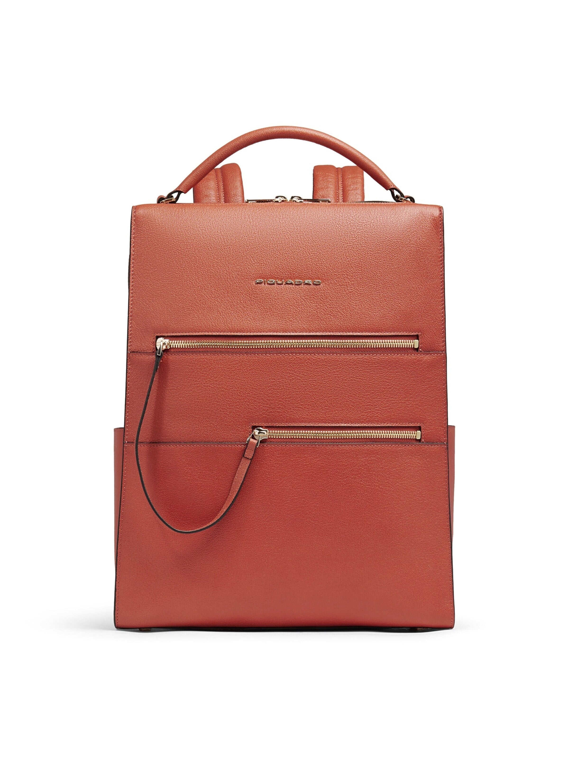 Piquadro Backpack in Orange: front