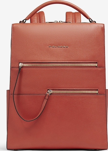 Piquadro Backpack in Orange: front