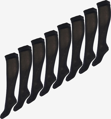 Chaussettes montantes ' Bambus ' Nur Die en bleu : devant