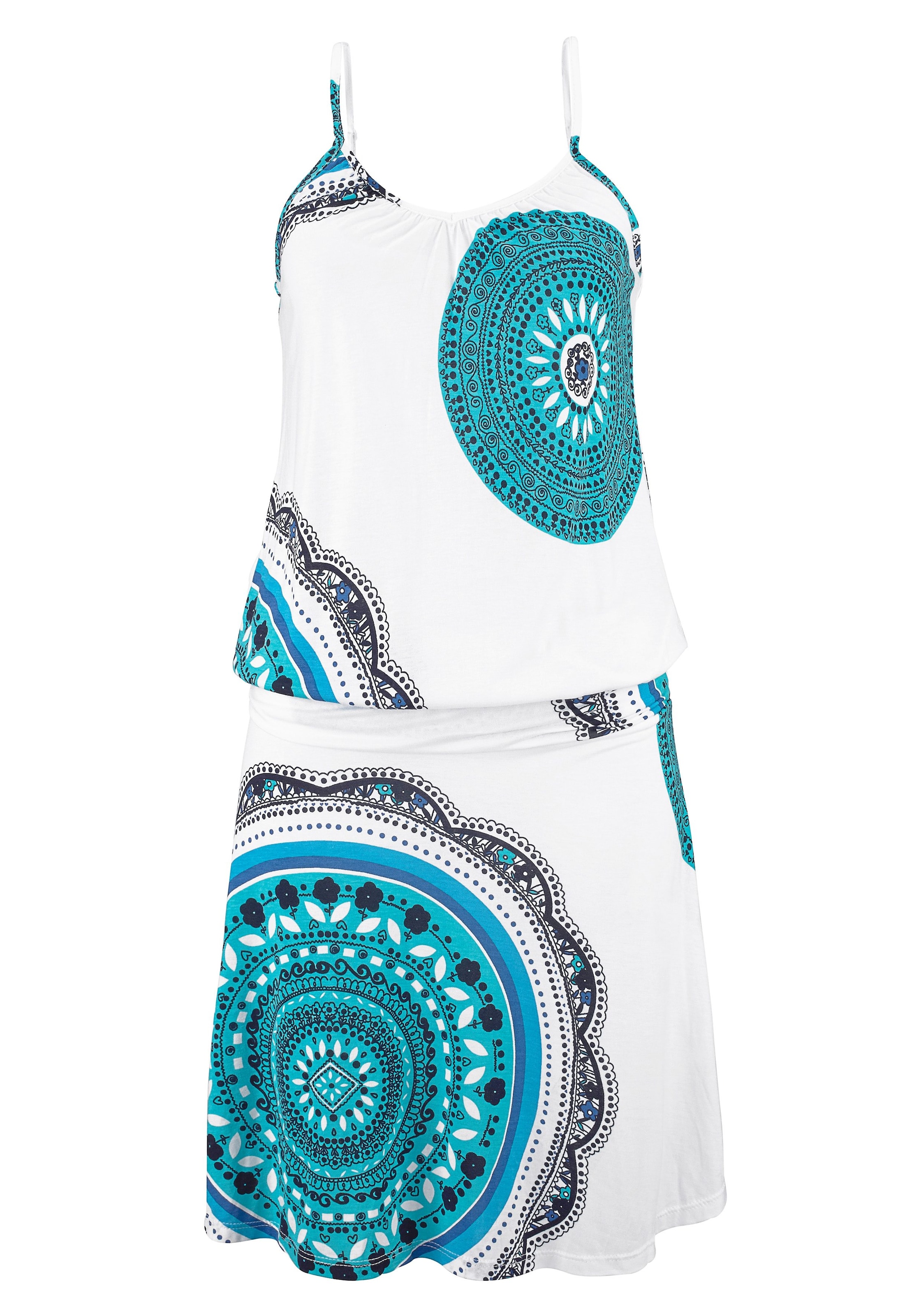 BEACH TIME Strandjurk in Blauw: voorkant