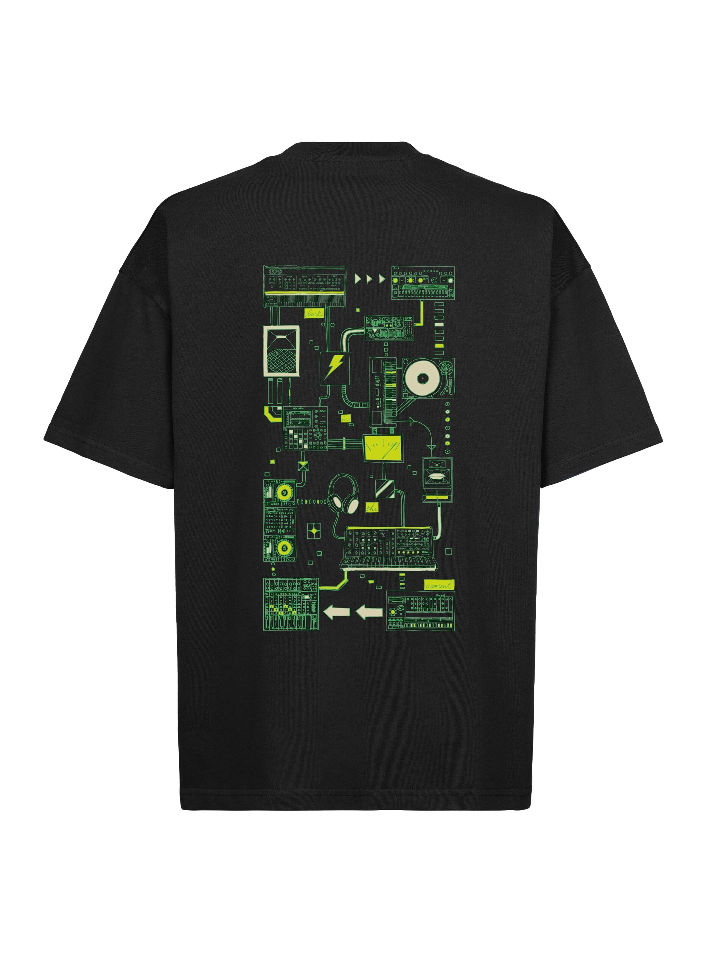 here\
ow. Shirt 'Connections T-shirt' in Zwart: voorkant