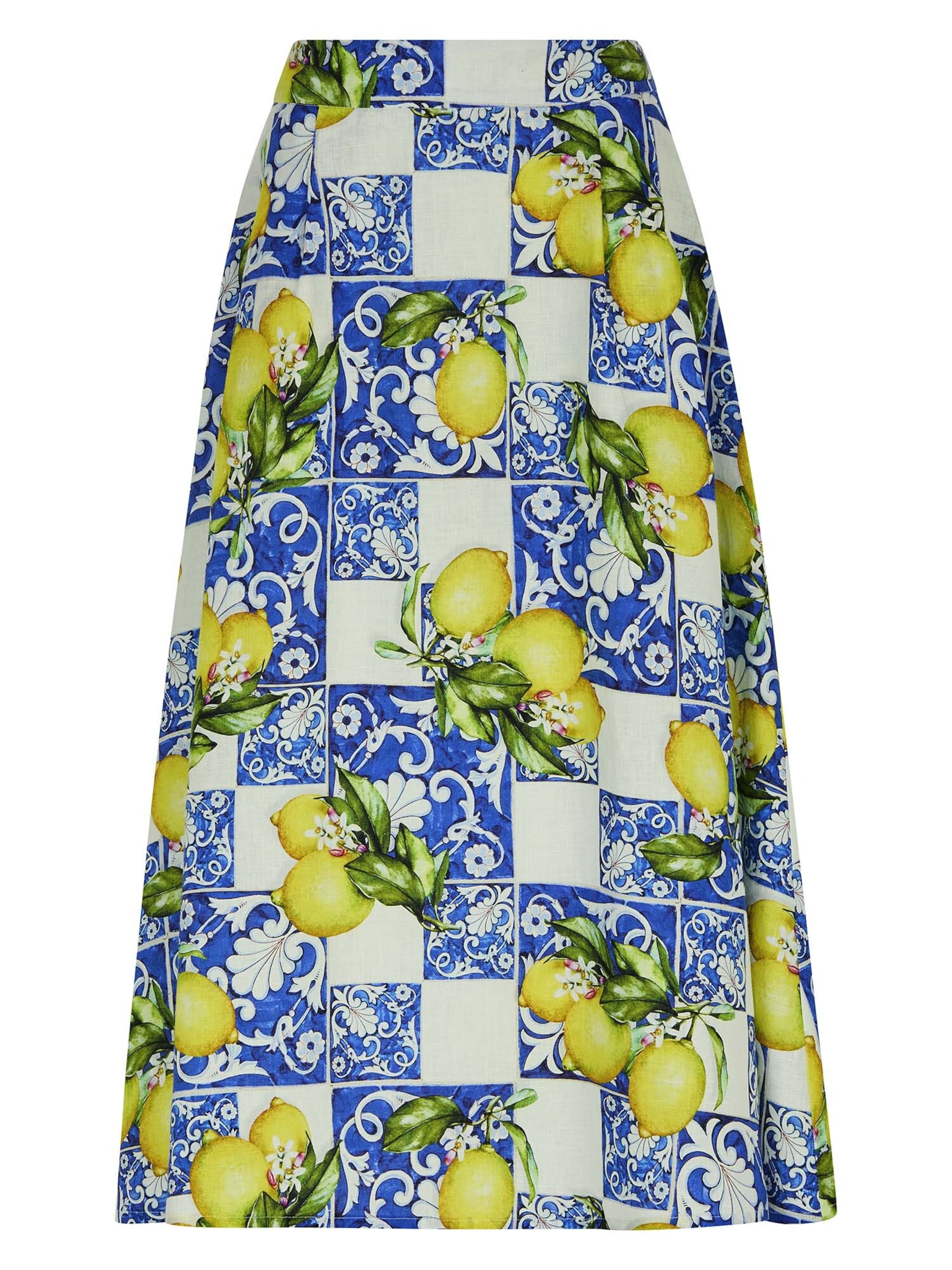 Jupe MADELEINE en bleu : devant