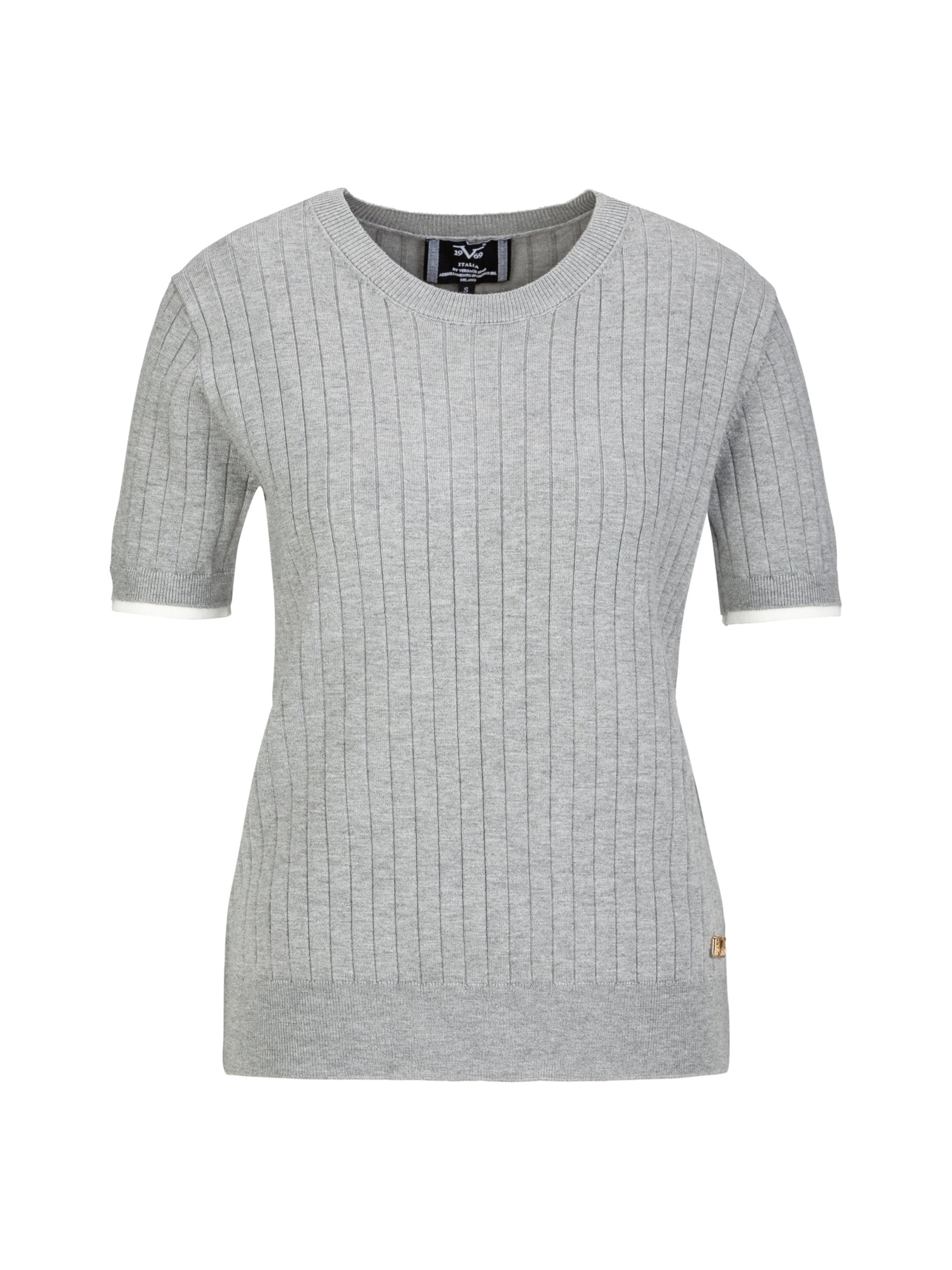19V69 ITALIA Shirt 'Cate' in Grau: Vorderseite