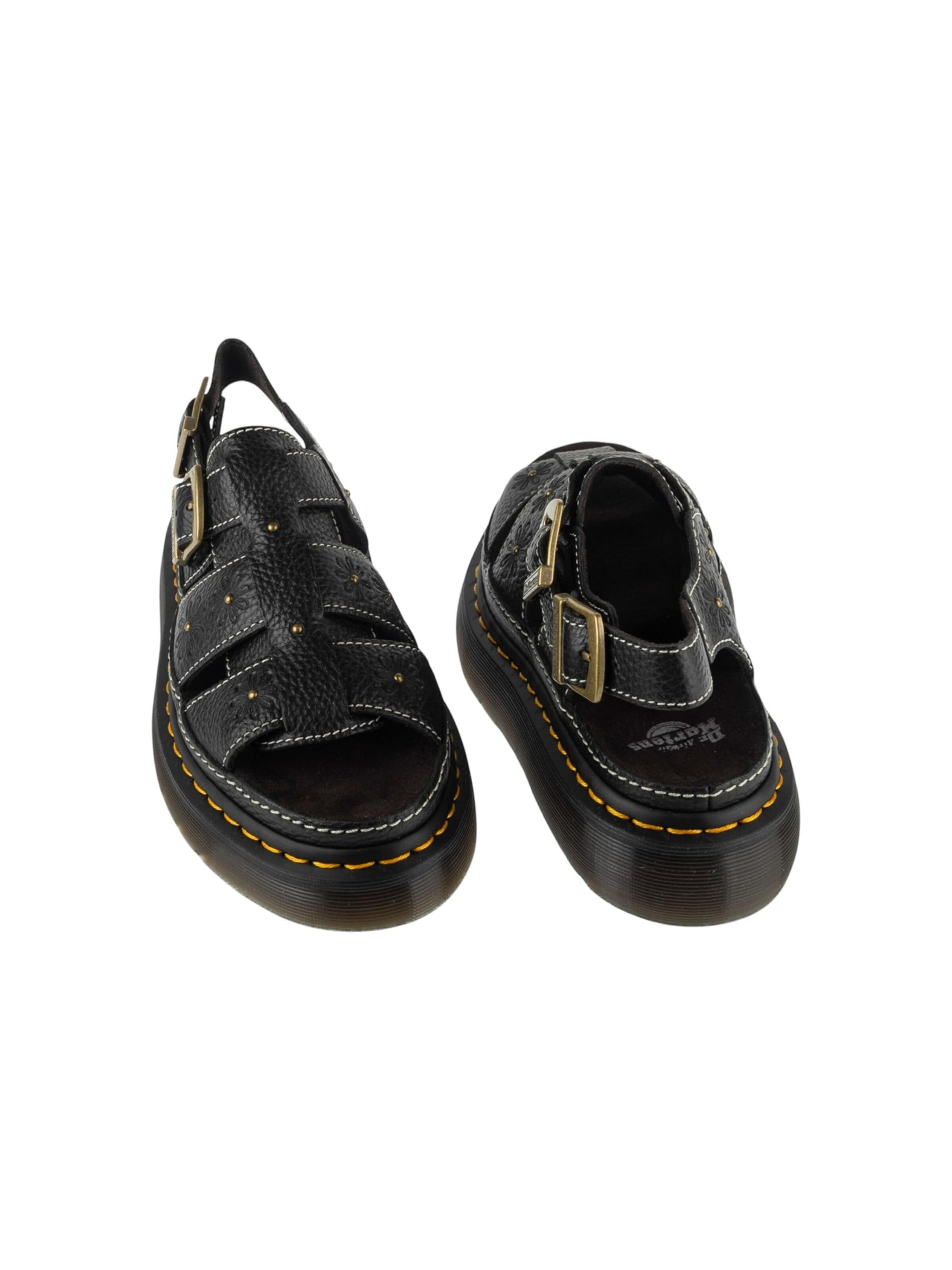 Dr. Martens Sandal 'Dr. Martens Wrenlie Open Platform Sandals' in Black
