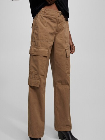 Pull&Bear Regular Cargo Pants in Brown