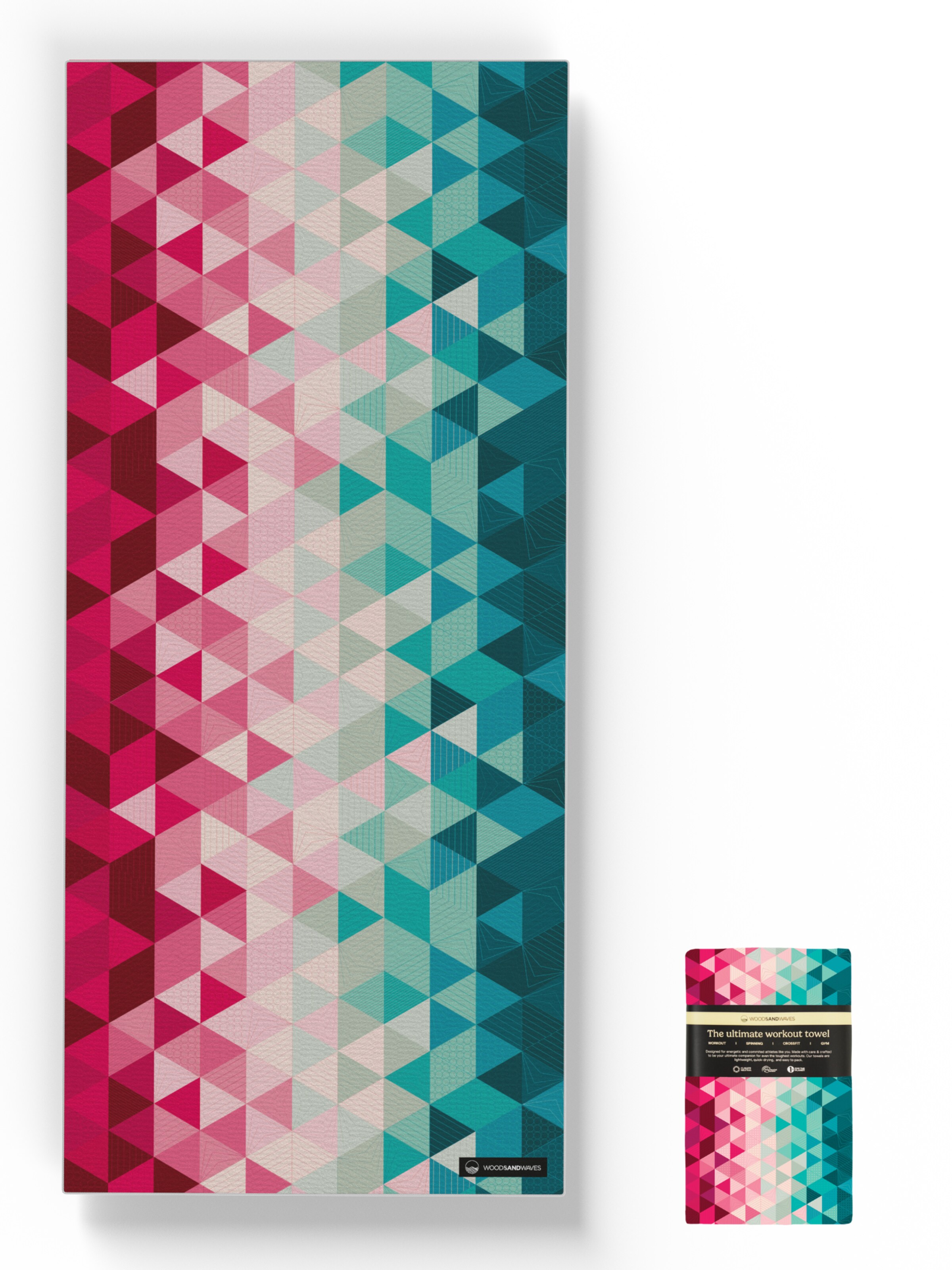 woodsandwaves Towel 'Kaleidoscope' in Mixed colors: front