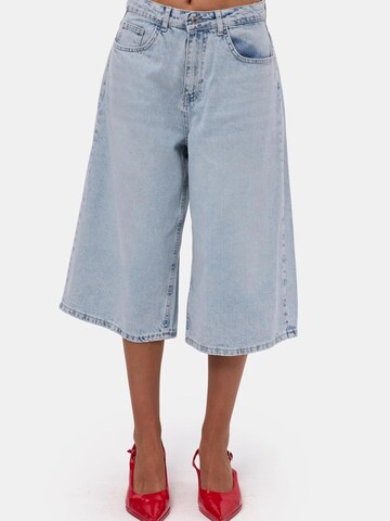 IT'S BASIC Baggy Jeans 'SUPER BAGGY  BERMUDA  SHORT'‌‌‌‌‌‌ in Blau