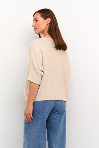 Cream Knit cardigan 'Sillar' in Beige