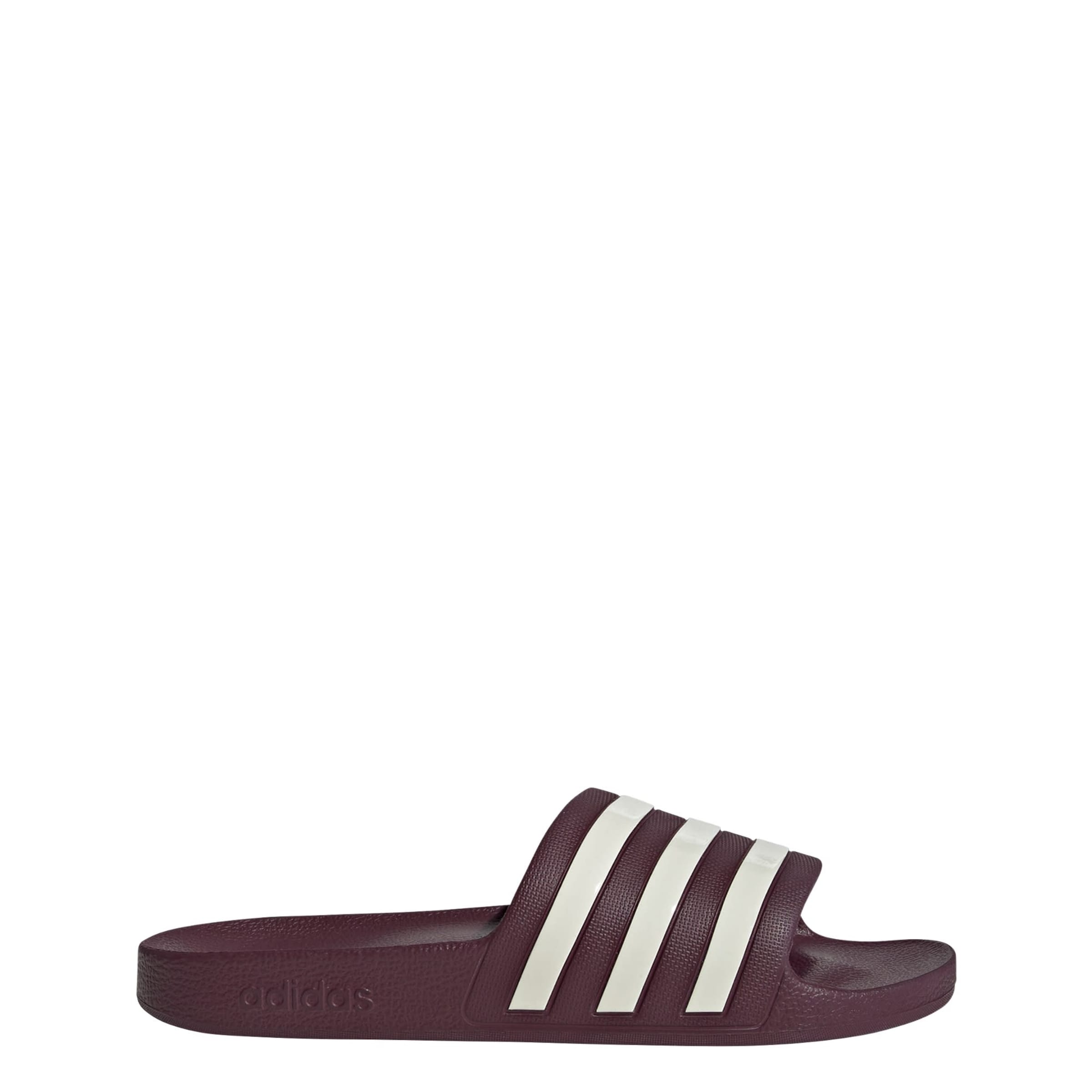 ADIDAS PERFORMANCE Badeschuh 'Adilette Aqua' in weinrot / offwhite, Produktansicht