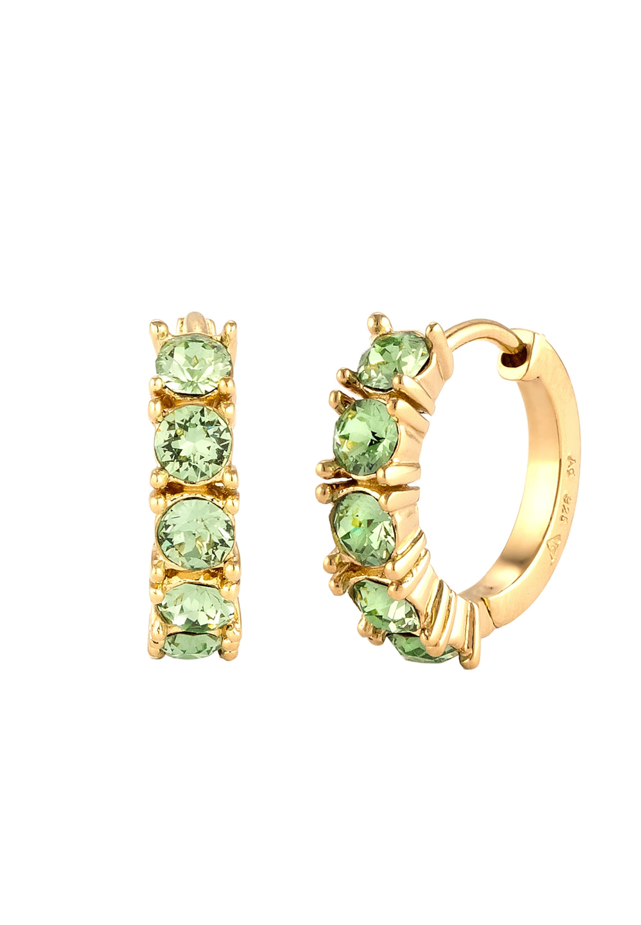 ELLI Oorbellen in Groen: voorkant